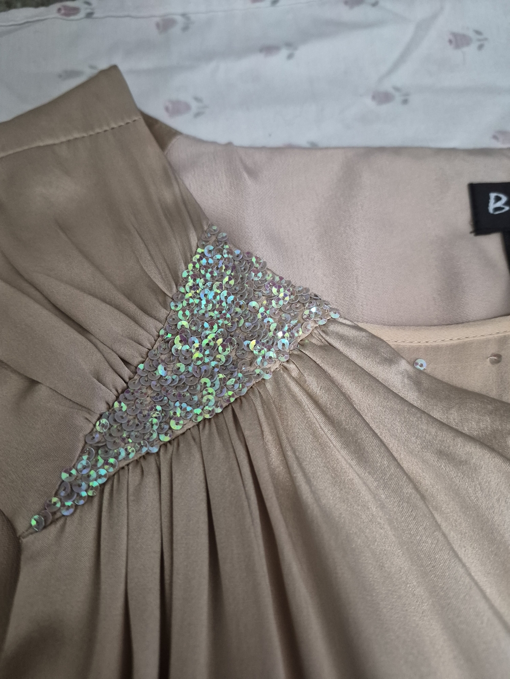 BCBG PARIS 100% SILK GOWN SZ 10 - Picture 2 of 13